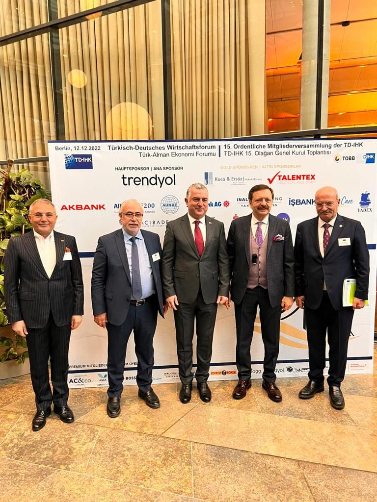 Yönetim Kurulu Başkanımız Sayın Hamit ÖZKÖK Berlin’de düzenlenen Türk-Alman Ekonomi Diyaloğu ve Türk-Alman Ticaret ve Sanayi Odası’nın 15. Genel Kurulu’na katıldı.